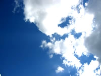 日曜日の空のいろ。